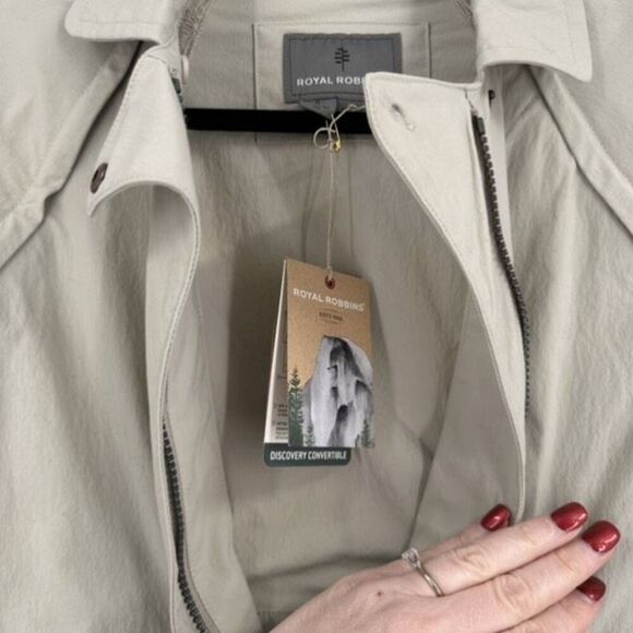 NWT Royal Robbins Discovery Women's Convertible Jacket II Small Vest Tan UV 50‎ - Picture 10 of 13